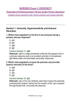 NUR2063 Exam 2 &NewLine;Essentials of Pathophysiology &vert; Review Guide Practice Questions