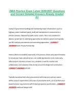 DBIA Practice Exam Latest 2026&sol;2027 Questions &NewLine;and Correct Detailed Answers Already Graded &NewLine;A&plus;