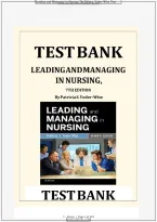 Test Bank for For Yoder-Wise's Leading and Managing in Canadian Nursing 7th Editio - Graded A&plus; Comprehensive Exa&period;&period;&period;