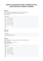 Intro To Audiology Exam 2 Updated Actual&NewLine;Questions With Correct Answers