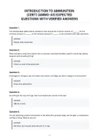 Introduction To Ammunition&NewLine;&lpar;Cert&rpar; &lpar;Ammo-45&rpar; Expected&NewLine;Questions With Verified Answers&NewLine;