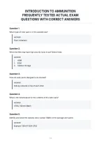 Introduction To Ammunition&NewLine;Frequently Tested Actual Exam&NewLine;Questions With Correct Answers