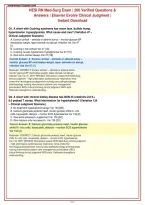 HESI RN Med-Surg Exam &vert; 200 Verified Questions &&NewLine;Answers &vert; Elsevier Evolve Clinical Judgment &vert;&NewLine;Instant Download