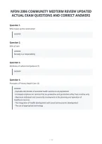 Nfdn 2006 Community Midterm Review Updated&NewLine;Actual Exam Questions And Correct Answers