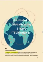 Aardrijkskunde Globalisering &vert; Hoofdstuk 1 &vert; HAVO 5 &vert; 2026&sol;27