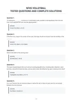 Nfhs Volleyball&NewLine;Tested Questions And Complete Solutions&NewLine;