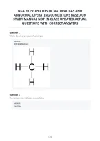 Nga 70 Properties Of Natural Gas And&NewLine;Abnormal Operating Conditions Based On&NewLine;Study Manual Not In-Class Updated Actual&NewLine;Questions With Correct Answers&NewLine;