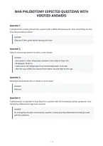 Nha Phlebotomy Expected Questions With&NewLine;Verified Answers&NewLine;