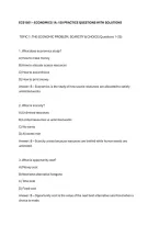 Ecs1501 &ndash; Economics 1A&colon; 150 Practice Questions With Solutions