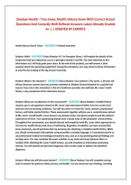 Shadow Health - Tina Jones&comma; Health History Exam With Correct Actual &NewLine;Questions And Correctly Well Defined Answers Latest Already Graded &NewLine;A&plus; &vert; &vert; VERIFIED BY EXPERTS