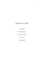 N582 Pediatric Primary Care&colon; Vignette 1 &vert; Complete Evidence-Based Answers &vert; Latest &lpar;2026&sol;2027&rpar; Updated Version &lbrace;JUST RELEASED&rcub; - Post University&period;