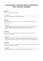 Isp 205 Exam 1 Updated Actual Questions&NewLine;With Correct Answers