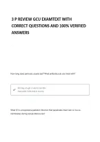 3 P review GCU Questions And Verified Answers&vert; 100&percnt; Correct&vert; Grade A &ndash; Gcu &vert; Latest 2026&sol; 2027