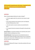 SOE Paramedic Comprehensive Final Exam &vert; Complete Practice &NewLine;Questions&comma; Verified Answers & Detailed Rationales &NewLine;&lpar;2026&sol;2027&rpar; 
