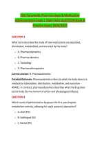 SOE Paramedic Pharmacology & Medication &NewLine;Administration Exam &vert; High-Yield QUESTION Bank & &NewLine;Practice Exam 2026&sol;2027