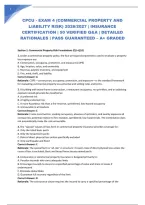 Cpcu - Exam 4 &lpar;Commercial Property And Liability Risk&rpar; 2026&sol;2027 &vert; Insurance Certification &vert; 50 Verified Q&A &vert; Detailed Rationales &vert; Pass Guaranteed &ndash; A&plus; Graded