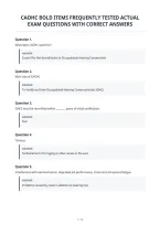 Caohc Bold Items Frequently Tested Actual&NewLine;Exam Questions With Correct Answers