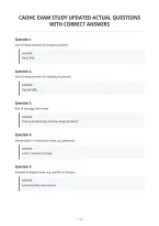 Caohc Exam Study Updated Actual Questions&NewLine;With Correct Answers