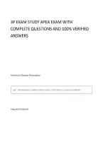 3P Exam Study APEA Complete Questions And Verified Answers&sol; Complete Solutions With Rationales &vert;Get It 100&percnt; Accurate&excl;&excl; Already graded A&plus;