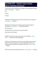 ACTION CPT - Trainer exam review Q&As &lpar;Verified Answers&rpar;&period;