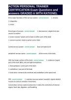 Action Personal Trainer Certification Exam Questions And Answers Graded A With Rationel&period;&NewLine;&NewLine;