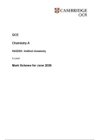 OCR A Level Chemistry A H432&sol;03 JUNE 2026 QUESTION PAPER AND MARK SCHEME