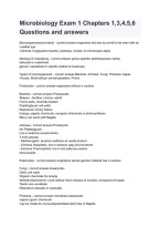 Microbiology Exam 1 Chapters 1&comma; 3&ndash;6 &vert; Questions&comma; Answers & Exam Review Study Guide 2026&sol;2027