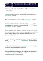 Cybersecurity Management - Mid Term review Q&As &lpar;Verified Answers&rpar;&period;