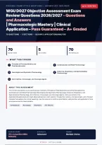 WGU D027 Objective Assessment Review 2026&sol;2027 &ndash; Questions and Answers &vert; CNS Pharmacology &vert; Complete Verified Answers &vert; Detailed Rationales &ndash; Pass Guaranteed &ndash; A&plus; Graded