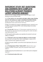 Safe2Boat Study Set Questions And Answers With Complete Solutions Already Passed&excl;&excl; Latest Updated 2026&sol;2027
