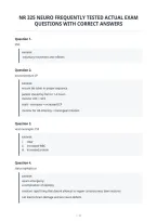 Nr 325 Neuro Frequently Tested Actual Exam&NewLine;Questions With Correct Answers