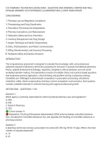Cvs Pharmacy Technician License Exam &ndash; Questions And Answers &vert; Verified And Well&NewLine;Detailed Answers &vert; Plus Rationales &vert; Guaranteed Pass &vert; Latest Exam Update&NewLine;