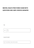 Mental Health Proctored Exam 2  Complete Questions And Verified Answers&sol; Complete Solutions With Rationales &vert;Get It 100&percnt; Accurate&excl;&excl; Already graded A&plus;
