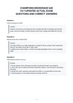 Champions Brokerage Sae&NewLine;Ch 1 Updated Actual Exam&NewLine;Questions And Correct Answers