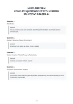Nr605 Midterm&NewLine;Complete Question Set With Verified&NewLine;Solutions Graded A&plus;