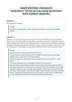 Nr605 Midterm E Advanced&NewLine;Frequently Tested Actual Exam Questions&NewLine;With Correct Answers