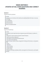 Nr605 Midterm E&NewLine;Updated Actual Exam Questions And Correct&NewLine;Answers