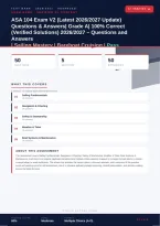 ASA 104 Exam V2 2026&sol;2027 &ndash; Questions and Answers &vert; Sailing Mastery &vert; Bareboat Cruising &vert; Complete Verified Answers &vert; Detailed Rationales &ndash; Pass Guaranteed &ndash; A&plus; Graded