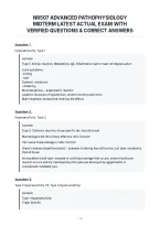 Nr507 Advanced Pathophysiology&NewLine;Midterm Latest Actual Exam With&NewLine;Verified Questions & Correct Answers