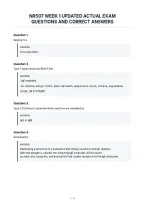 Nr507 Week 1 Updated Actual Exam&NewLine;Questions And Correct Answers