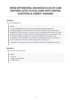 Nr569 Differential Diagnosis In Acute Care&NewLine;Midterm Latest Actual Exam With Verified&NewLine;Questions & Correct Answers