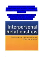 Interpersonal Relationships&colon; Professional &NewLine;Communication Skills for Nurses 7th Edition by &NewLine;Elizabeth C&period; Arnold&comma; Kathleen Underman Boggs &NewLine;TEST BANK&NewLine;COMPLETE CHAPTERS 1-26&vert; VERIFIED &NewLine;QUESTIONS AND 100&percnt; ACCURATE &NewLine;ANSWERS WITH RATIONALES