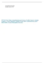 ENT 101 Week 4 Quiz &vert; Actual Questions and Answers &lpar;Veified Answers&rpar; &vert; Already Graded A&plus; &vert; Latest &lpar;2026&sol;2027&rpar; Updated Version &vert; 100&percnt; Guaranteed Pass &lbrace;JUST RELEASED&rcub; -Toronto Metropolitan University