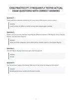 Chia Practice Pt 2 Frequently Tested Actual&NewLine;Exam Questions With Correct Answers