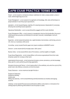 Capm Exam Practice Terms 2026 
