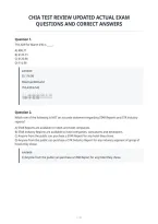 Chia Test Review Updated Actual Exam&NewLine;Questions And Correct Answers
