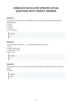 Chima Nce Data & Ehr Updated Actual&NewLine;Questions With Correct Answers