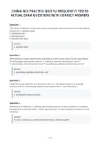 Chima Nce Practice Quiz V2 Frequently Tested&NewLine;Actual Exam Questions With Correct Answer