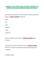 Nurs5334 Final Exam Latest 2026&sol;2027 Questions And &NewLine;Correct Detailed Answers Already Graded A&plus; 