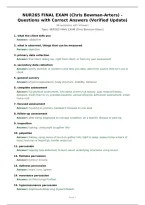 NUR265 FINAL EXAM &lpar;Chris Bowman-Arters&rpar; &NewLine;Questions with Correct Answers &lpar;Verified Update&rpar;